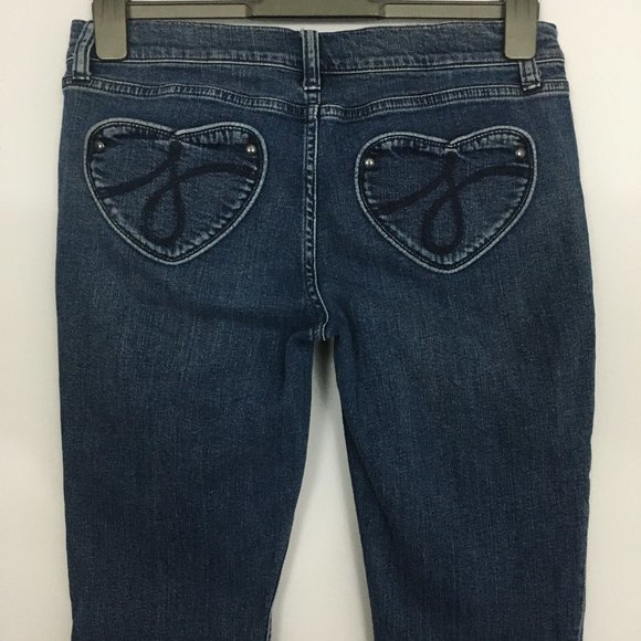 Juicy Couture Denim - Juicy Couture Womens 28 The Penelope Dark Wash Cotton Blend Low Rise Blue Jeans